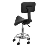 Gracelove Adjustable Swivel Saddle Salon Stool Massage Spa Seat Tattoo Facial Doctor Medical Chair Office Backrest