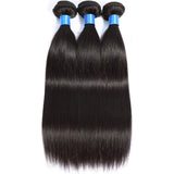 Cranberry Hair Peruvian Virgin Straight Hair One Bundle 100% Unprocessed Human Hair Extention Nature Black Color 100G/Bundle (18)