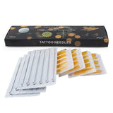 20pcs Plastic Disposable Tattoo Tips 11FT + 20pcs 11M1 Tattoo Needles Set (11M1+11FT)