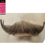 Standard English Mustache Color LT BROWN - Lacey Wigs Synthetic Gentleman Victorian Downton Abbey Lace Backed Hand Made Facial Bundle Costume Wig Care Guide