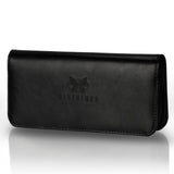 Neverland Beauty 1pc Hair Scissors Bag Leather Barber Salon Cases for hair scissors Hairdresser Accessories Shears Handbag Holder Styling Tools Storage Case (Black)