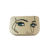 False Eyelash Case Holder Champagne - Three Tier Box, Organizer for Travel, Strip Lash Storage Container