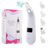 Blackhead Remover Vacuum Electric Blackhead Removal Tools Pore Cleaner with LED Display Deep Cleaner Blackhead Including 4 Patterns and 5 Suction Probes USB Rechargeable for Dry, Normal, Oily Skin