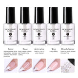 NICOLE DIARY Dip Nail Powder Nail Starter Kit Acrylic Dipping Nail Powder System Clear Liquid Acrylic Pigment(Comes with Base, Activator, Top, Bond and Brush Saver)