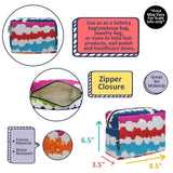 Black Glitter NGIL Large Cosmetic travel Pouch