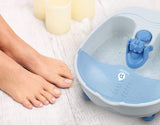 Pursonic Foot Spa Massager with Vibrating Bubbles & Tea Tree Oil Foot Salt Scrub with Epsom Salt 10oz Gift Set, Melts Away Stress and Revitalizes Tired Feet (Warming Function)