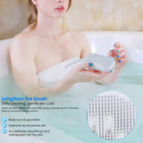 HelloCreate Silicone Bath Body Scrubber Exfoliating Massage Shower Brush Baby Shampoo Brush