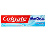Colgate MaxClean SmartFoam with Whitening Toothpaste, Effervescent Mint 6 oz (Pack of 6)