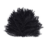 Gemily Afro Ponytail Extension Kinky Curly Long Black Synthetic Drawstring Hairpiece Natural Pony Tail Hair Wraps for Black Women