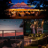 Guddl Outdoor String Lights 25ft Patio Lights with 27 G40 Bulbs (2 Spare) Connectable