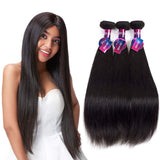Mornice Hair 3 Bundles 10A Brazilian Straight Virgin Hair 14