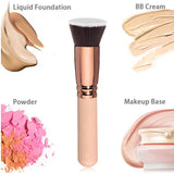 2 Colors Liquid Phoera Foundation Natural Flawless Full Coverage Foundation Makeup with Foundation Brush, Matte Oil Control Facial Blemish Concealer Color Changing Foundation for Women Girls(102&104)