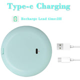 Rechargeable Compact Mirror with Light,1x/10x Magnification,3.5 inch Dimmable Lighted Travel Makeup Mirror,LED Compact Mirror for Purses,Pocket,Touch Switch,Type-c Charging,Daylight,Portable,Handheld