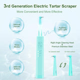 Plaque Remover for Teeth Cleaning Kit, EKUPUZ【3rd Generation】Ultrasonic Tooth Cleaner with LED Light, High Efficiency Electric Dental Calculus Remover Tooth Tartar Remover (2 Clean Heads+Carry Case)