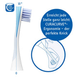 Curaprox Sensitive Electric Toothbrush Replacement Heads for Electric Toothbrush, Set of 2