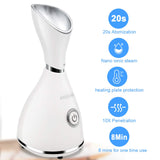 Face Steamer, Update Nano Ionic Facial Steamer Spa For Pores Warm Mist Humidifier Atomizer Sprayer For Home Sauna SPA Moisturizing Deep Cleaning Woman Man With Blackhead Remover, Hair, Band Massager