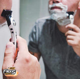 BIC Flex 5 Hybrid Men's 5-Blade Disposable Razor, 1 Handle and 6 Cartridges