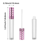14 Pieces Lip Gloss Tube 4 ml Empty Lip Gloss Bottle Refillable Lip Balm Bottle Container for DIY Lip Gloss, Lip Balm, Cosmetic, Toiletry (Purple)