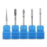 TraderPlus 5Pcs 3/32" Nail Drill Bits Set for Electric Dremel Drill Machine Manicure Pedicure
