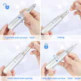 Portable Electric Nail Drill Machine Professional 35000 RPM Manicure Pedicure Polishing Nail File Drill Kit Set with Sanding Bands for Acrylic Gel Nails
