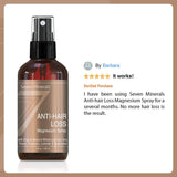 Seven Minerals Anti-hair Loss Magnesium Spray for Men and Women, 4 Oz