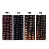 3 Pack Spring Twist Crochet Braids Synthetic Fluffy Curly Hair Extensions 8inch(T1B/27#)