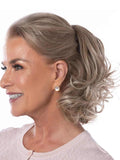 11" Wonderfully Curly CanDo Combs Color Dark Blonde - Toni Brattin Wigs Clip in Pony Big Curls Changelite 100% Heat Friendly Synthetic Natural Healthy Bollo de pelo updo Bundle MaxWigs Hairloss Booklet