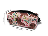 Cute Cow Pattern Makeup Bag Adorable Travel Cosmetic Pouch Toiletry Organizer Case Gift for Women