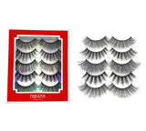 FRIDASS - False Eyelashes, Salon Perfect Eyelash, 2 Full 5 Pair Packs, Natural Style, Volume Lashes Sets, Strip Lash Extension, Comfortable handmade set,The Perfect 10 Pair Set for Beginners