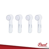 Replacement Brush Heads Compatible with Oral B Floss Action, Oral-B Braun 4 Pack + 4 BONUS Cover Cap. Compatible w/Vitality Floss Action, Oral-B 7000, 9000, Pro 1000, Kids