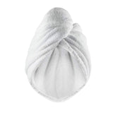 Premium Towel + BONUS Headband, White Microfiber Hair Wrap, Ultra Absorbent and Anti Frizz for Quick Hair Drying for Women & kids with Curly or Long Hair