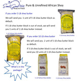 100% Ivory African RAW Shea Butter 5 Lbs
