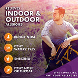 Allegra Adult Non-Drowsy Antihistamine Tablets, 70-Count, 24-Hour Allergy Relief, 180 mg