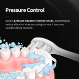 usmile U3 Electric-Toothbrush for Adults, Patented Sonic Tech, Rechargeable Last for 6 Months on 1 Charge, Pressure Sensor Automatic Timer, 2 Replacement Brush Heads, Ultra Whitening 12 Modes, Quiter