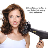 2000 watt Hair Dryer,JINRI Professional Salon Ceramic Fast Dry Blow Dryer,Negative Ionic Hairdryer with Diffuser & Concentrator