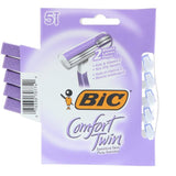 Bic Comfort Twin Shavers Sensitive Skin 5 ea (Pack of 5)