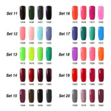 Arte Clavo 15ml Varnish Soak Off UV Led Nail Gel Polish Nail Art Salon Set 25 of 4 Colors