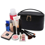 Makeup Bag,365park Travel Cosmetic Case Organizer Bag with Brush Holder Wonderful Gift Z005 Black