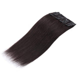 Double Weft 100% Remy Human Hair Clip in Extensions 14''-22'' Grade 7A Quality Full Head Thick Thickened Long Soft Silky Straight 8pcs 18clips Off Black (18" / 18 inch 140g,#1B Natural Black)