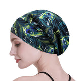 FocusCare Satin Lined Sleeping Cap for Women with Curly Hair