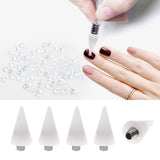 Beaupretty Nail Rhinestones Picker Wax Replacement Tips Point Drill Pen Head for Dual Ended Wax Nail DIY Art Decoration,10Pcs