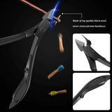 Manicure Set, Pedicure Kit 18 in 1 Nail cutter Stainless Steel Professional Grooming Kit Fingernails Scissors Toenails clippers Nail Tools with Black Leather Travel Case