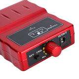 30000 RPM Nail File Drill Machine, Portable Rechargeable Polishing Buffer and Smooth Nails Device Tool Set (Red)