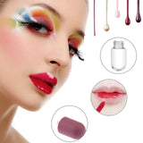 RONRONS 30 Pieces Cute Capsule Shaped Mini Lip Gloss Tubes Refillable Lip Balm Bottles Clear Empty Lip Balm Containers Reusable Plastic Lipstick Tube Containers with Rubber Insert Stoppers, 3ml