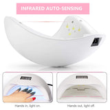 DiiDa Nail Lamp 48W UV/LED Gel Nails Polish Dryer Curing Lamp with Sensor, LCD Display and 10/30/60/99S Timer for Nail Art