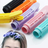 6 PCS Natural Fluffy Hair Clip,Self Grip Root Volume Hair Curler Clip Volumizing Hair Root Clip DIY Curler Fluffy Clamps Rollers Fluffy Hair Roots Hair Styling Tool (Pink)