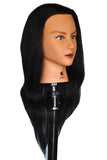 HairZtar Human Hair 20-21" Mannequin Head Hairdresser Training Head Manikin Cosmetology Doll Head (CORA) (CASEY)