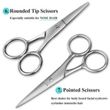 Ivandar 10 Pcs Manicure and Pedicure Personal Care Set,Professional 304 Stainless Toenail Clippers for Ingrown Toenails,Premium Rubber Handle Handy Toenail Trimmer Come with Luxury Gift Box