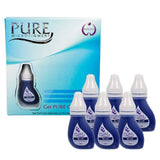 BIOTOUCH Micropigment PURE BLUE Pigment Color Permanent Makeup Microblading Supplies Eyebrow Shading Micropigmentation Cosmetic Tattoo Ink Lip Eyeliner Ombre Feathering Hair Stroke 6-PACK 3ml Each