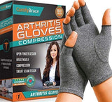 ComfyBrace Arthritis Hand Compression Gloves – Comfy Fit, Fingerless Design